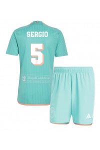 Fotbalové Dres Inter Miami Sergio Busquets #5 Dětské Třetí Oblečení 2024-25 Krátký Rukáv (+ trenýrky)